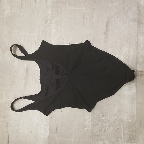 💕L*SPACE💕 Ribbed Float On One Piece Swimsuit Black 10 Large NWT - Picture 12 of 16